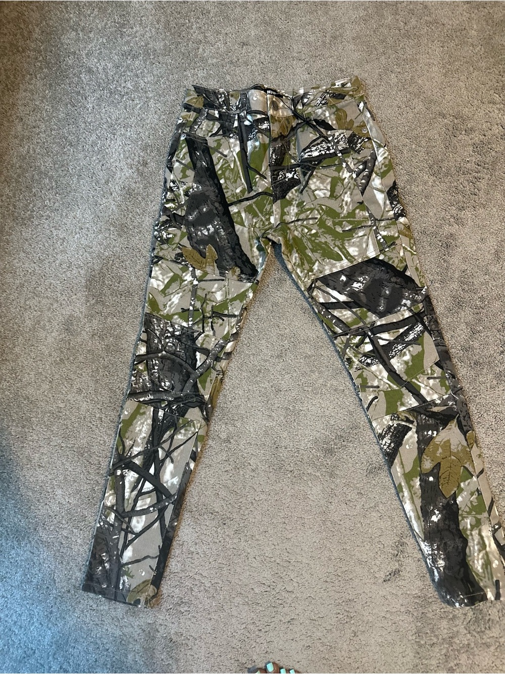 Fashion Nova Boys Green Camo Stretch Jeans Size 12 Brand New No Tag